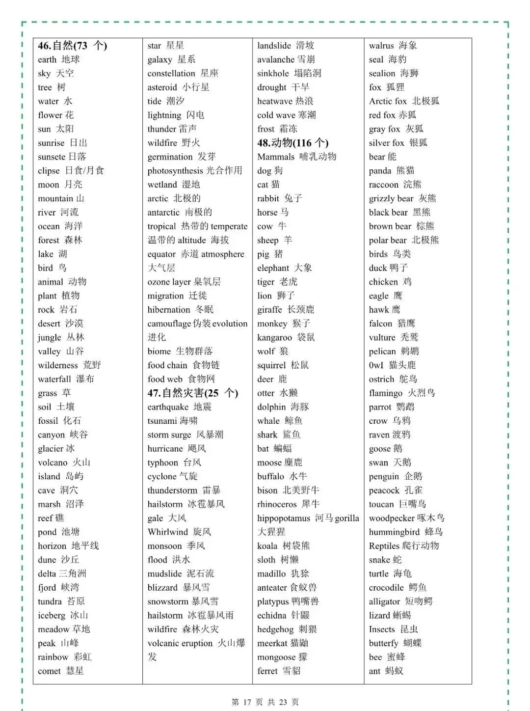 2026年中考英语3500词,7天背完,暴涨词汇量(完整版) 第19张