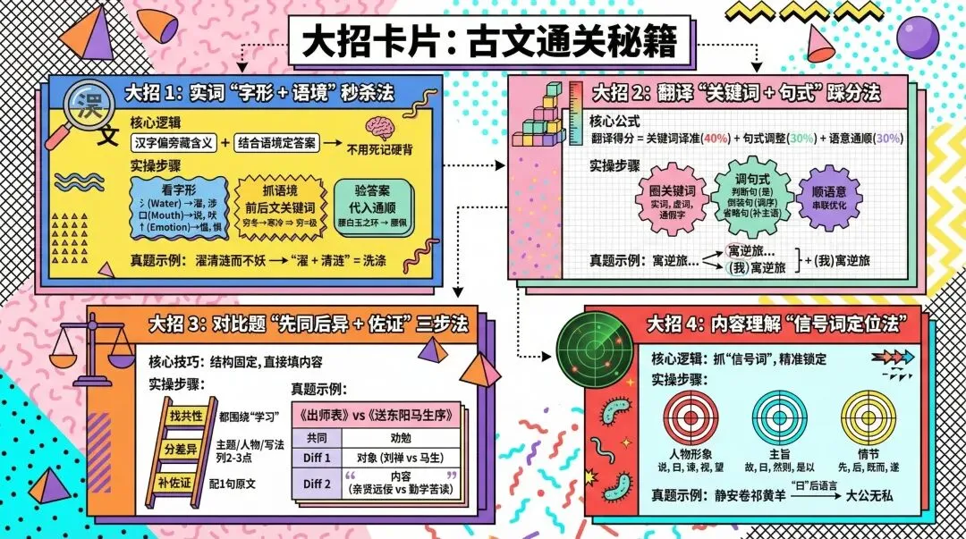 初三文言文 22 分稳了!二模真题考点 + 落地技巧,手把手教不丢 1 分 第6张