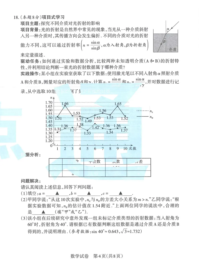 【山西中考】初三学业水平临考抢分卷! 第12张