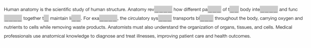 2026年新托福填空3月真题1篇+拓展练习 第1张