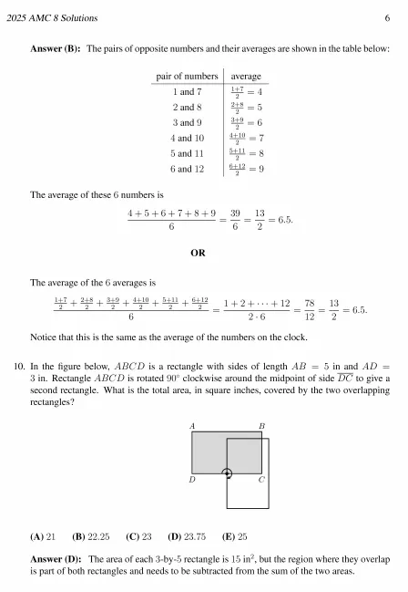 2000-2026年AMC8数学竞赛真题+答案解析汇总! 第11张