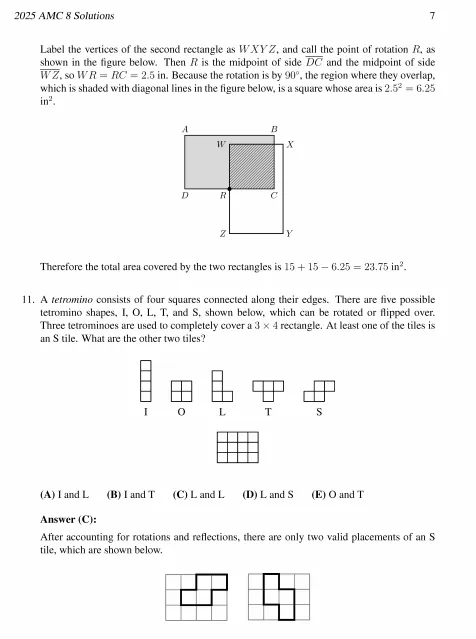 2000-2026年AMC8数学竞赛真题+答案解析汇总! 第12张