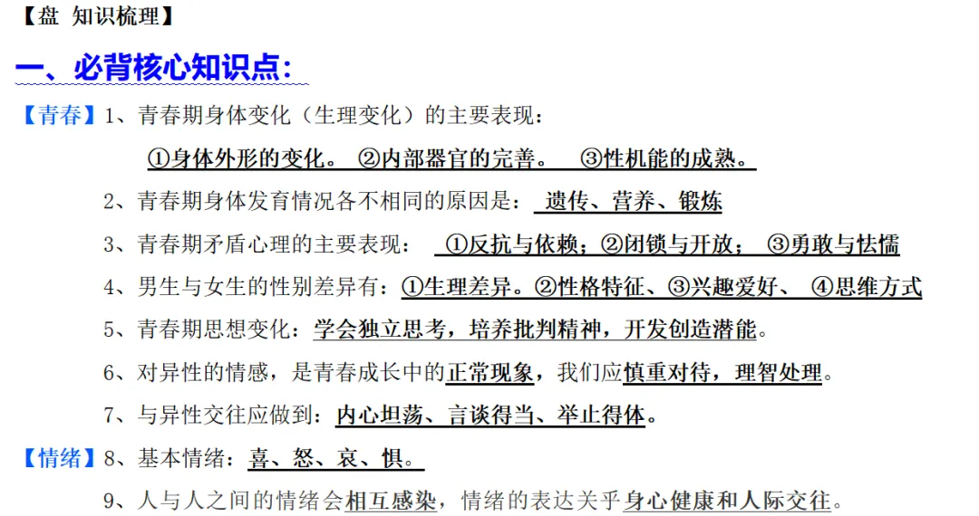 中考复习必备 | 六册知识清单+真题演练+解题模板,助你拿下中考道法高分 第3张 中考复习必备 | 六册知识清单+真题演练+解题模板,助你拿下中考道法高分 第3张