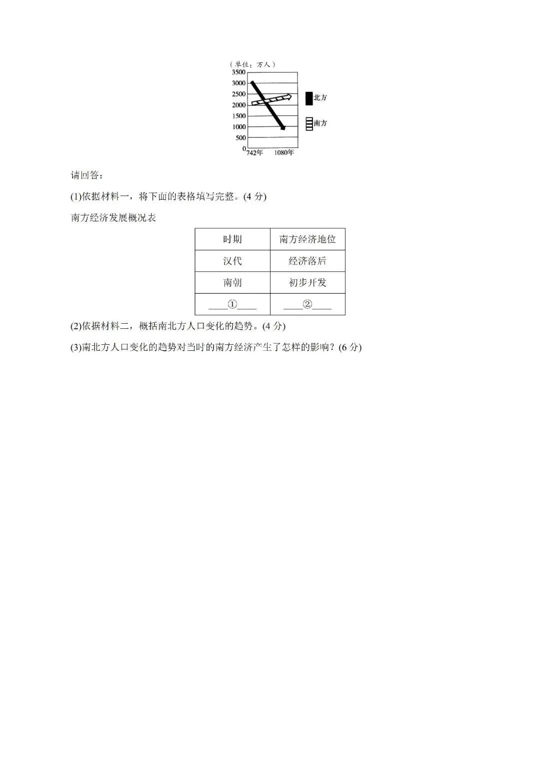七下历史月考、期中、期末试卷期末精编测试题A 第5张