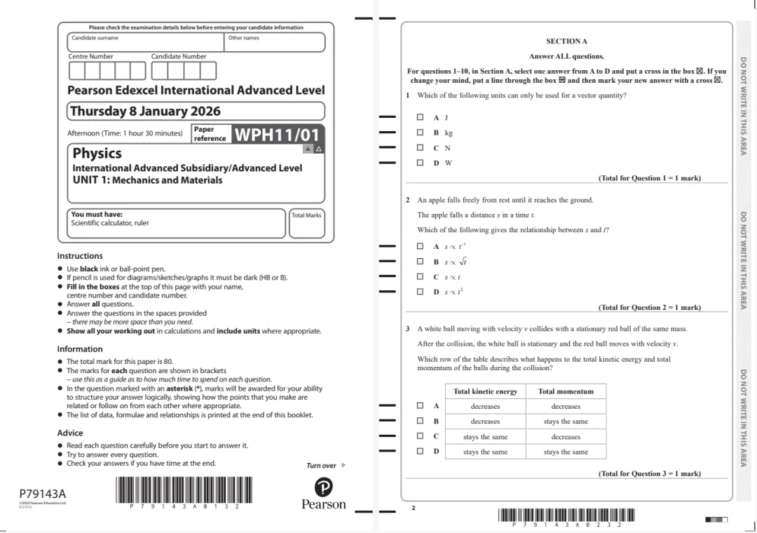 爱德思考试局ALevel真题题库大全分享,高清PDF版免费领 第5张
