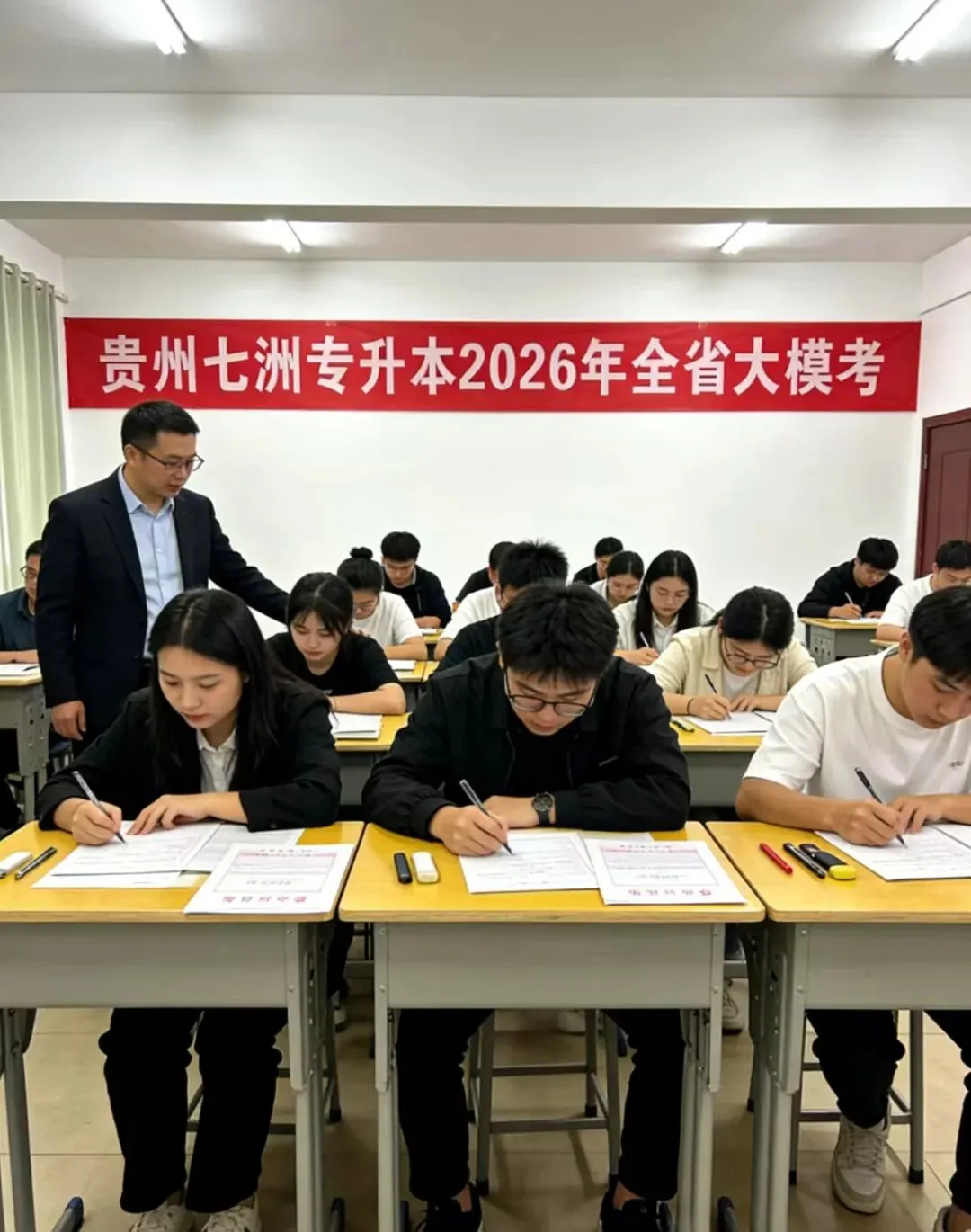 贵州七洲专升本2026年全省大模考来啦!全真考场+全省排名+精准诊断,升本必冲! 第2张