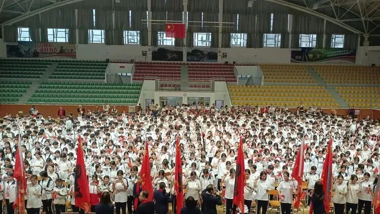 策马追梦  中考称雄——阳山县阳山中学举行2026届九年级中考百日誓师大会 第19张
