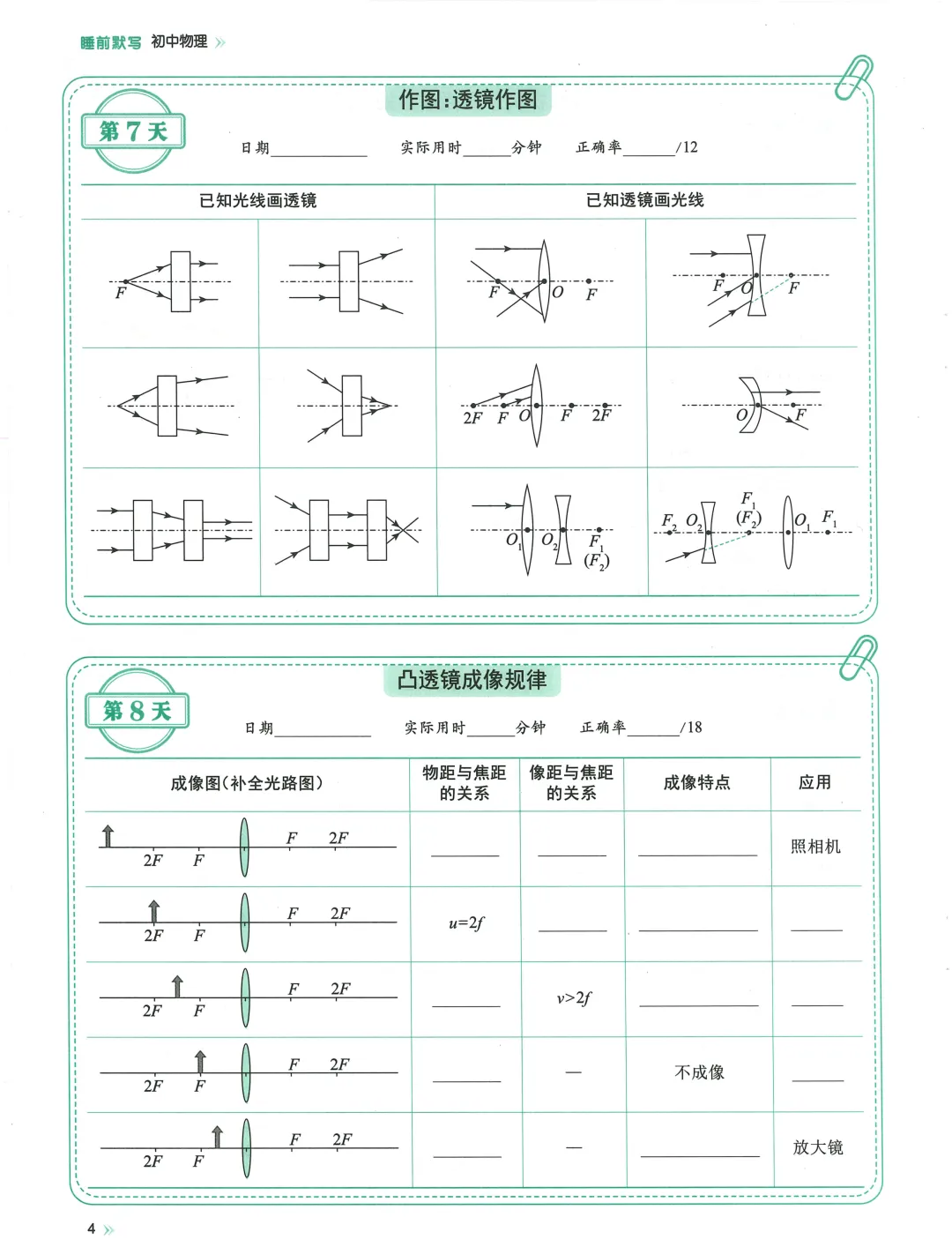 2026中考基础默写,每日一练,数学语文英语物理化学 第17张