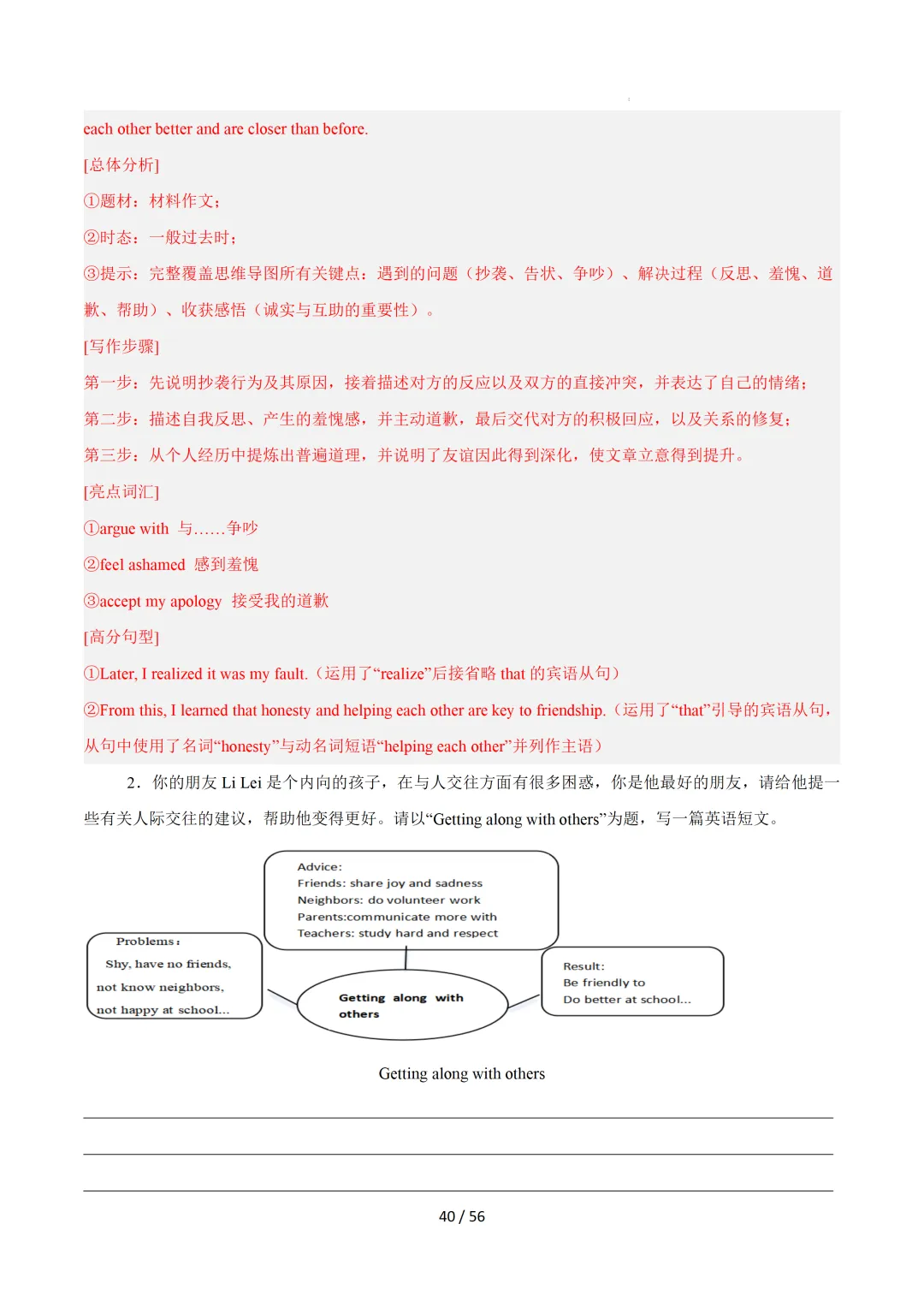 中考英语:写作十大高频热点话题必备满分范文 第71张
