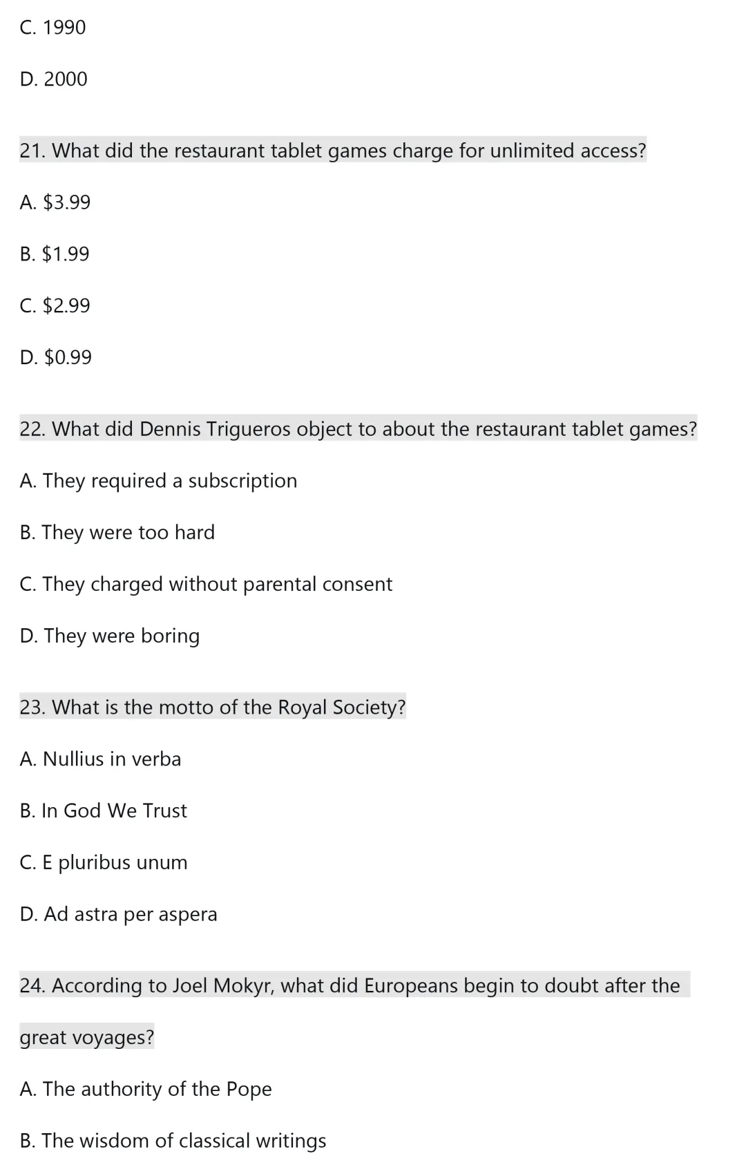 WSC模拟真题题库:社会学部分|2026世界学者杯备赛攻略 The World Scholar's Cup 第23张