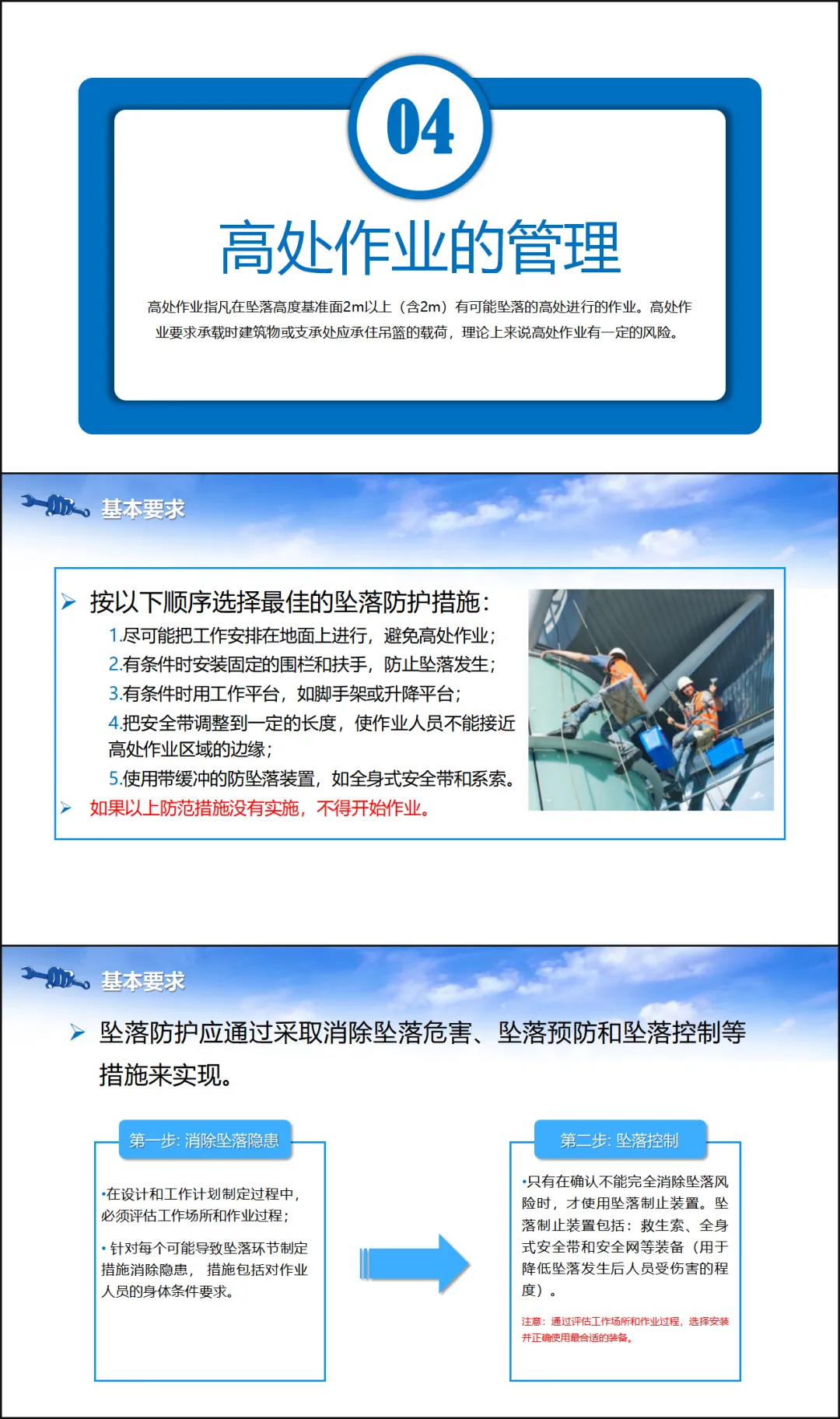 高处作业安全教育培训丨30页( 讲稿+试卷+记录+签到) 第13张