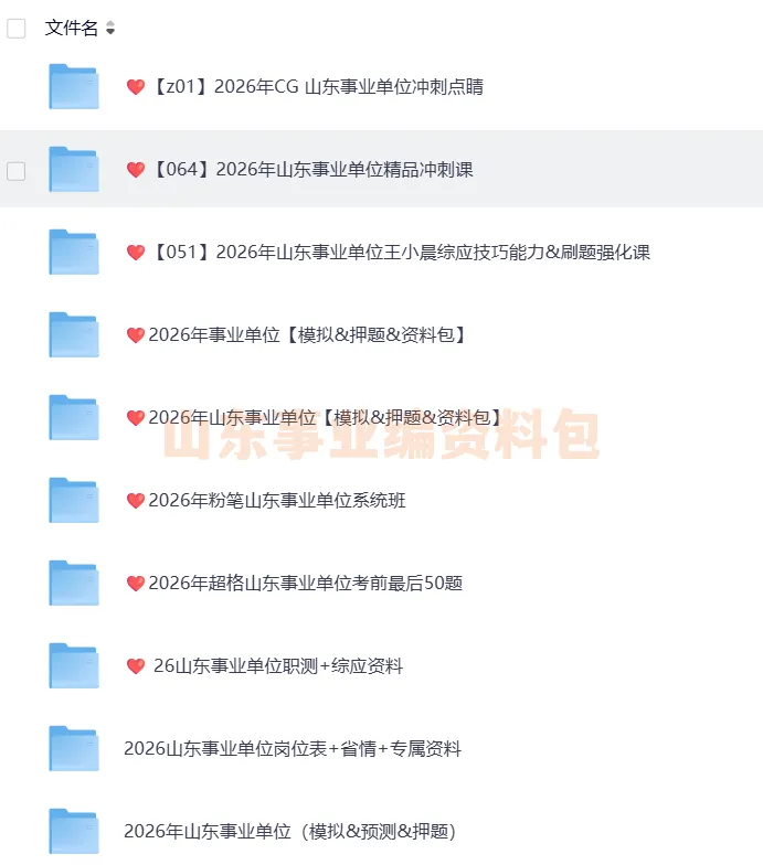 山东事业单位联考真题ABCDE类(2015-2026)(联考+各省份,职测+综应,ABCDE类)电子版PDF可打印 第3张