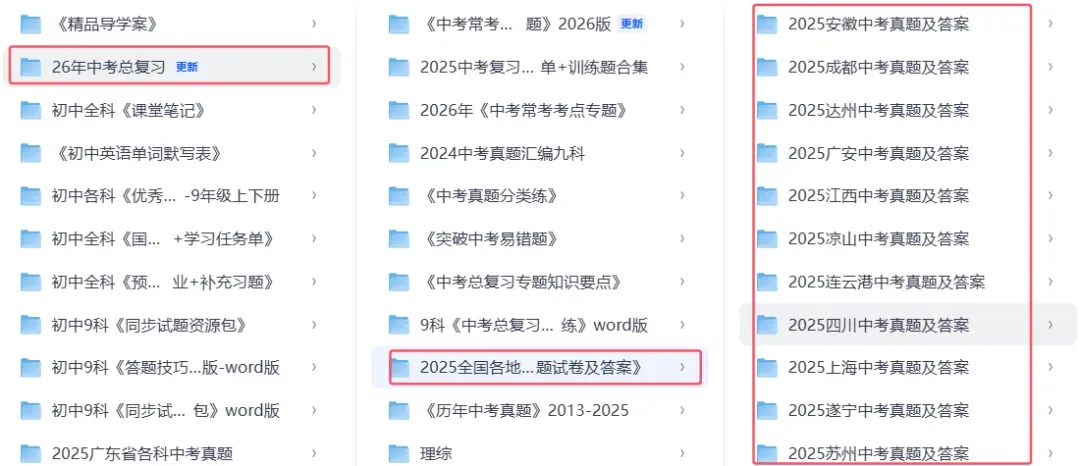 【历年中考真题】2013-2025年全国各地【中考真题+答案】-可下载 第4张