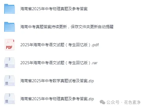 【2013-2025年】海南省历年中考真题试题卷及答案汇编(电子版可下载) 第2张