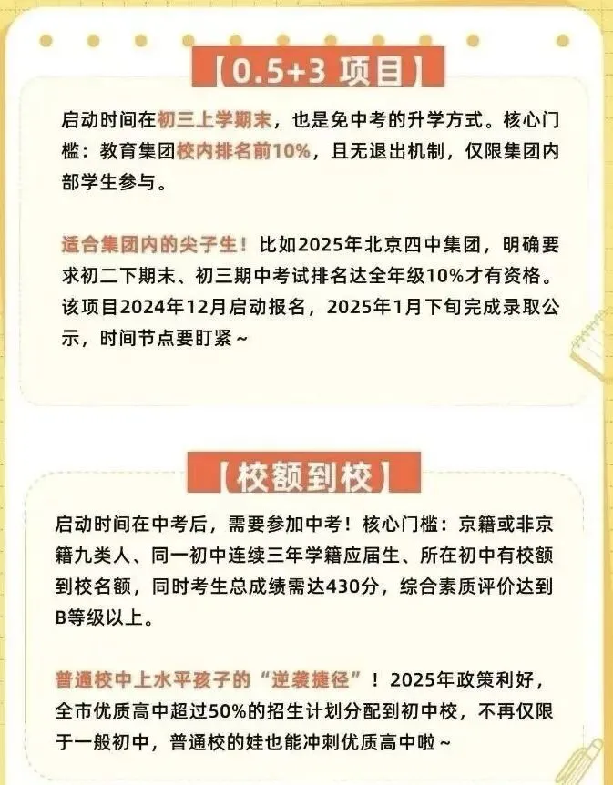 北京中考—— 4大升学路径 第3张