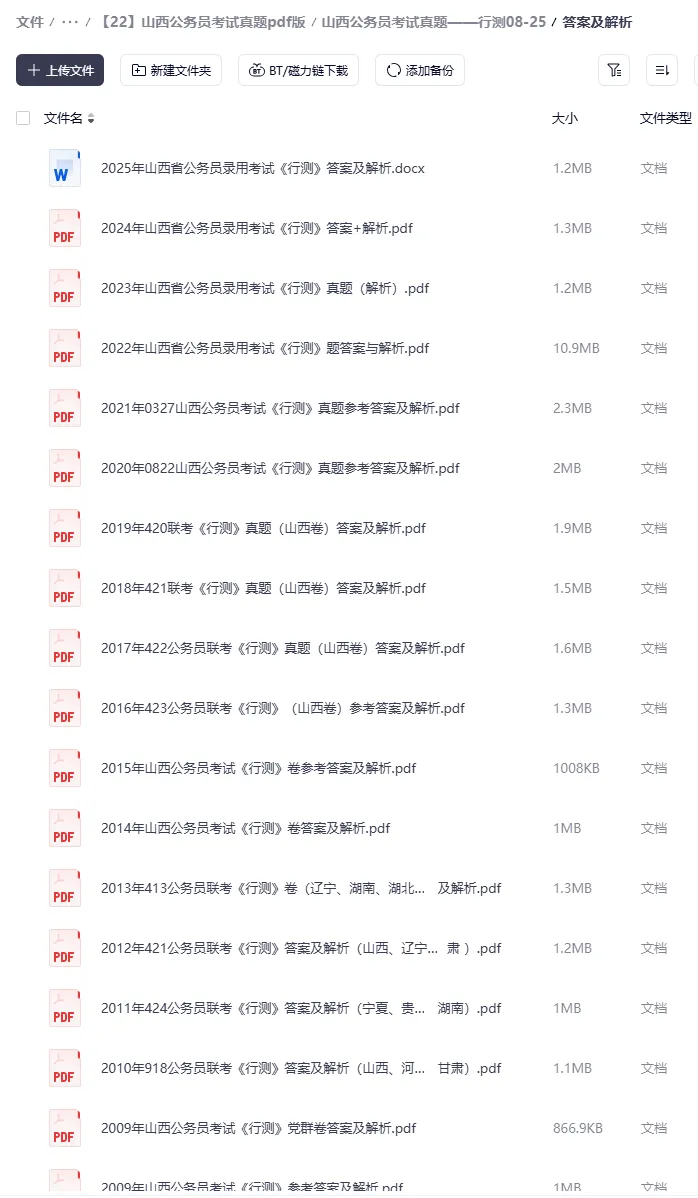 2026年山西省考公务员真题答案《行测》《申论》,含历年真题及答案解析,免费领取! 第2张 2026年山西省考公务员真题答案《行测》《申论》,含历年真题及答案解析,免费领取! 第2张