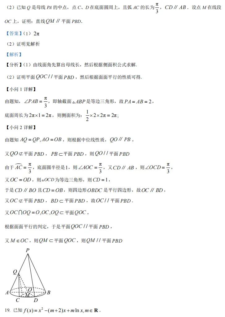 2025年高考上海卷数学真题及解析版 第17张