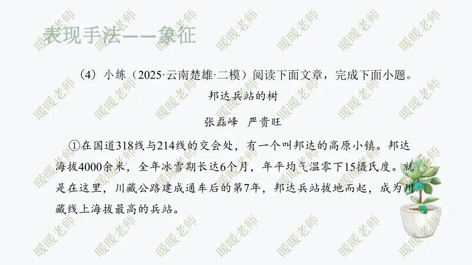 中考复习——记叙文题型与技巧-赏析类(表现手法)190页PPT 第6张