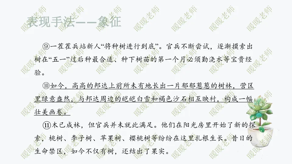 中考复习——记叙文题型与技巧-赏析类(表现手法)190页PPT 第10张