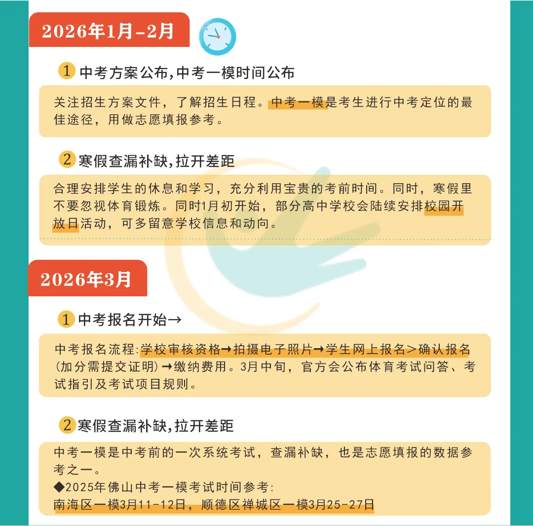 家长速看!2026年佛山中考全年规划来啦! 第7张
