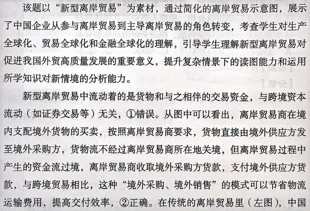 高考真题与概念解读:新型离岸贸易 第2张