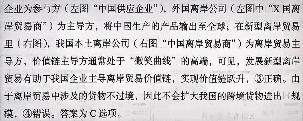高考真题与概念解读:新型离岸贸易 第3张