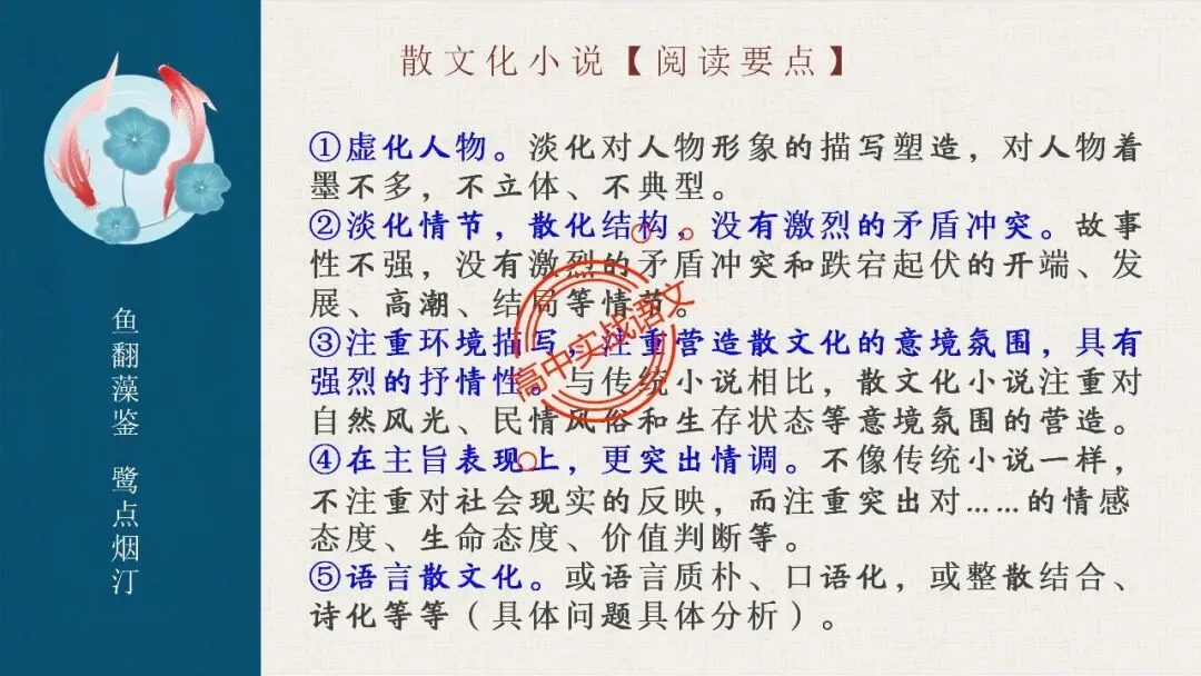 【对标真题,衔接课本】高考热考题型【散文化小说】一课通 第58张 【对标真题,衔接课本】高考热考题型【散文化小说】一课通 第58张