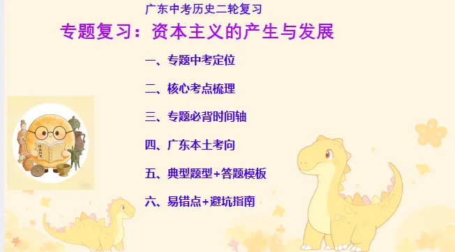 中考历史·二轮复习课件【资本主义的产生与发展】 第2张