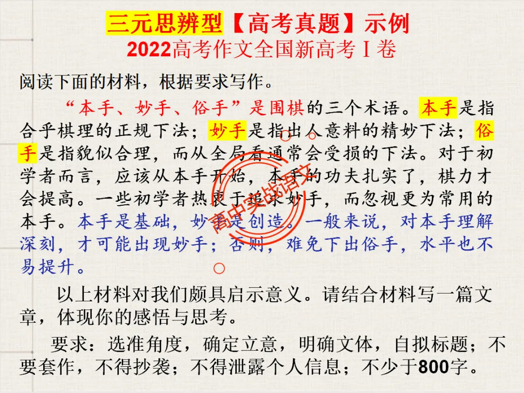 【高考作文类型梳理】依托近几年【作文真题示范】,讲透【高考作文的9种类型】 第67张