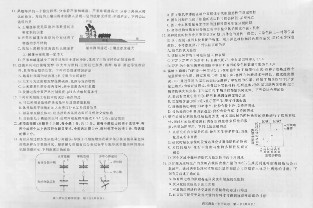 2025 唐山高三二模真题|免费速领,冲刺高考最后关键 第46张 2025 唐山高三二模真题|免费速领,冲刺高考最后关键 第46张