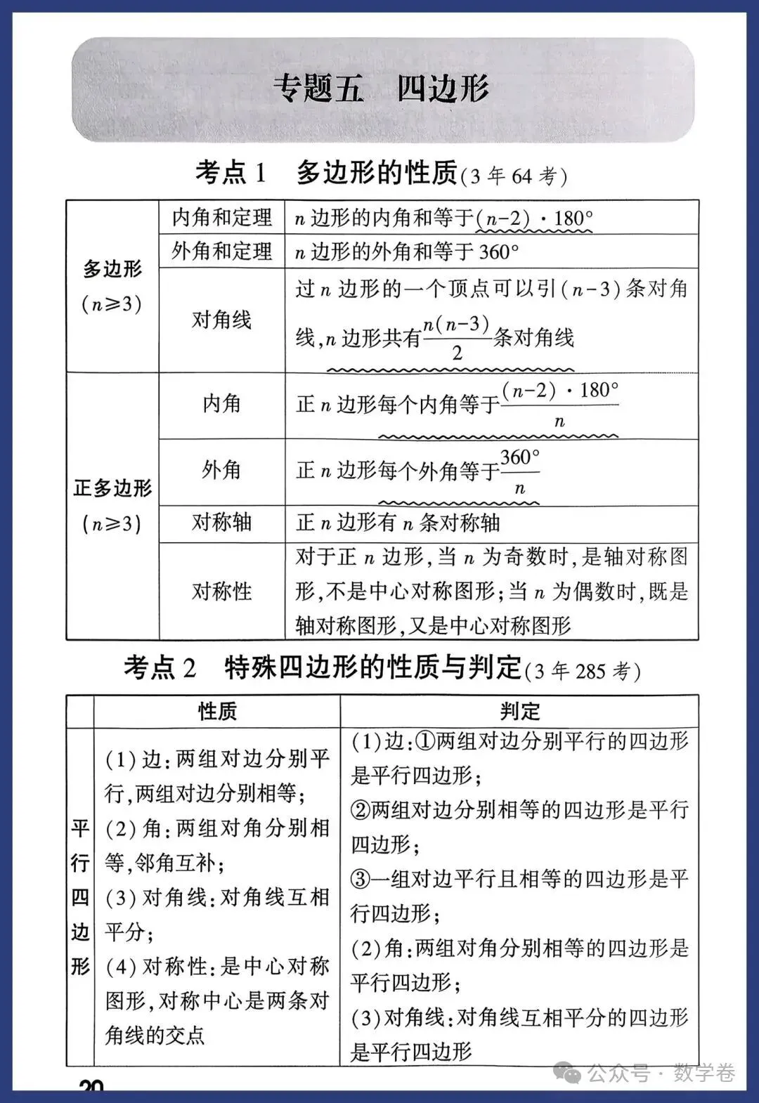 2026年中考数学考点及答题模板,转给孩子 第20张