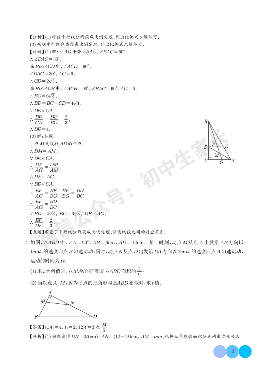 2026年中考数学相似三角形重难点模型【五大模型】(解析版) 第4张