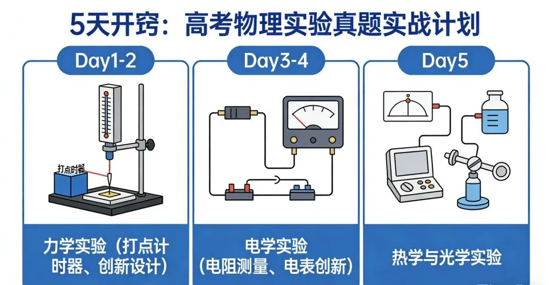 5天开窍:高考物理实验真题实战计划 第1张