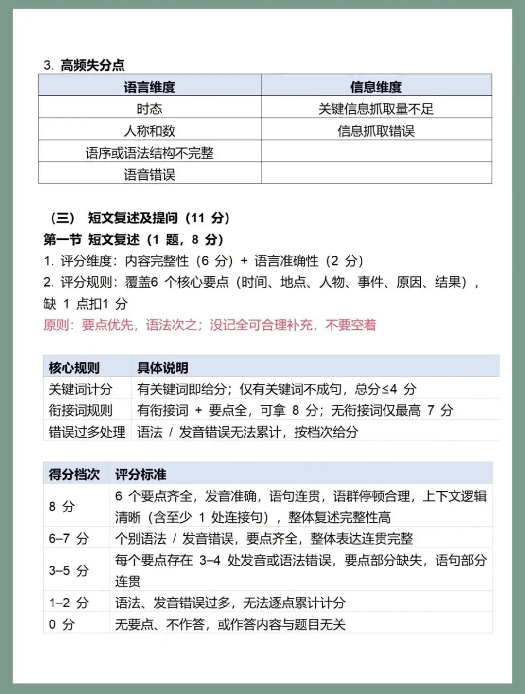 从16分到A线22分!深圳中考英语听说得分秘诀,这样提分超高效 第5张