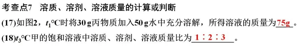 中考化学溶解度曲线考点及常见题型训练(附:2022-2025年中考真题) 第13张