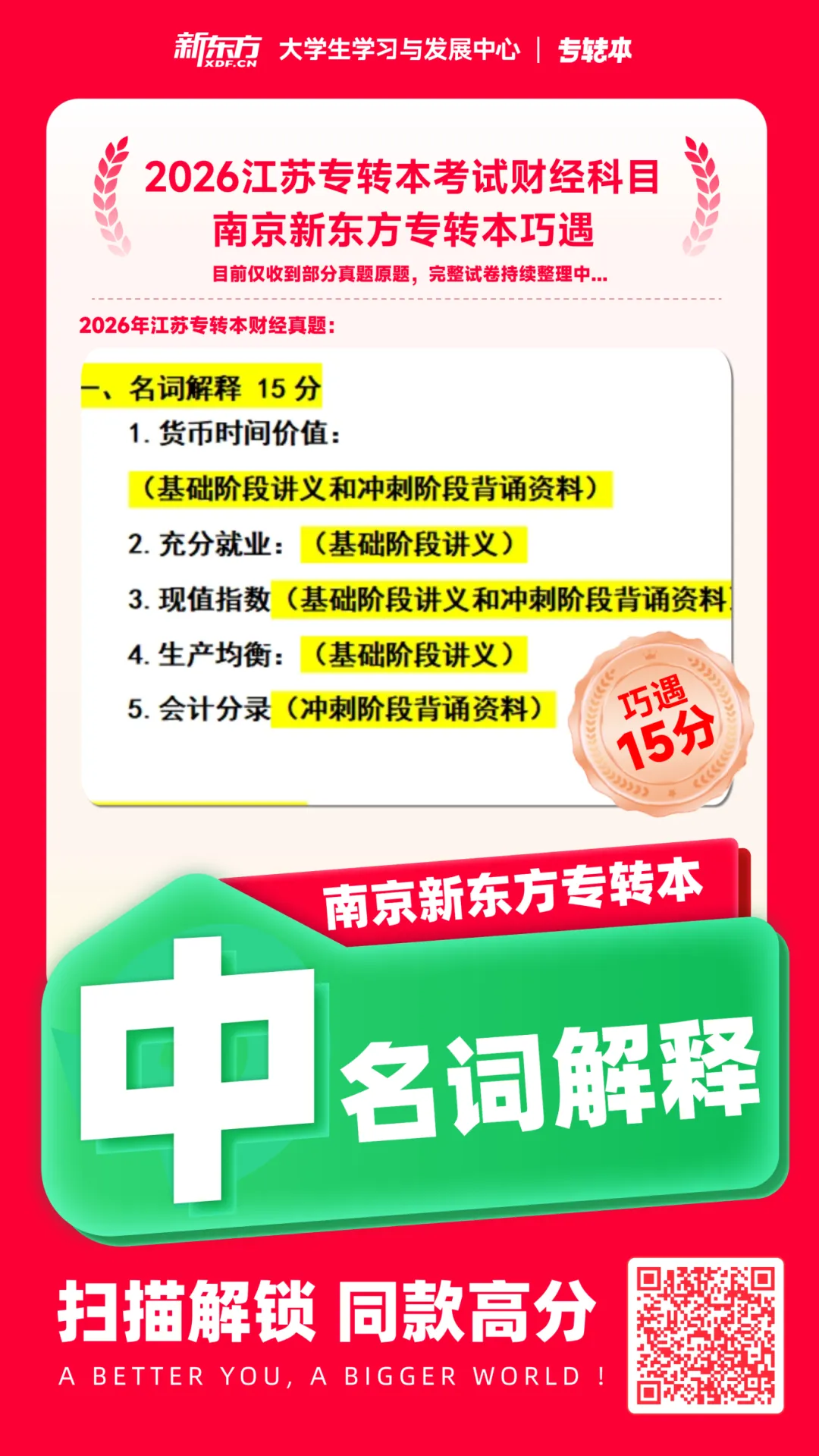 今年三年制专转本真题&新东方练习对比,巧遇太多~ 第29张