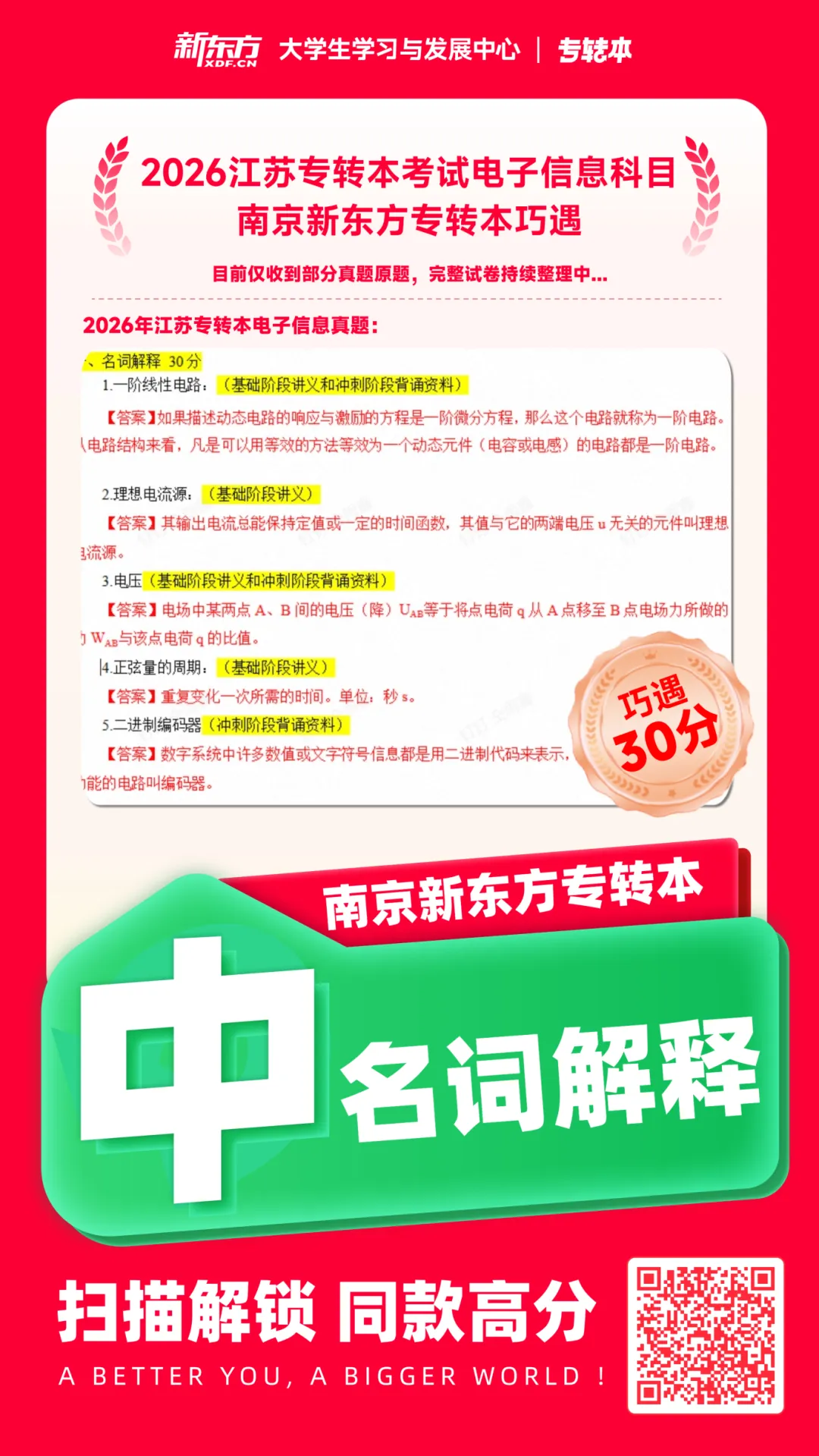 今年三年制专转本真题&新东方练习对比,巧遇太多~ 第37张