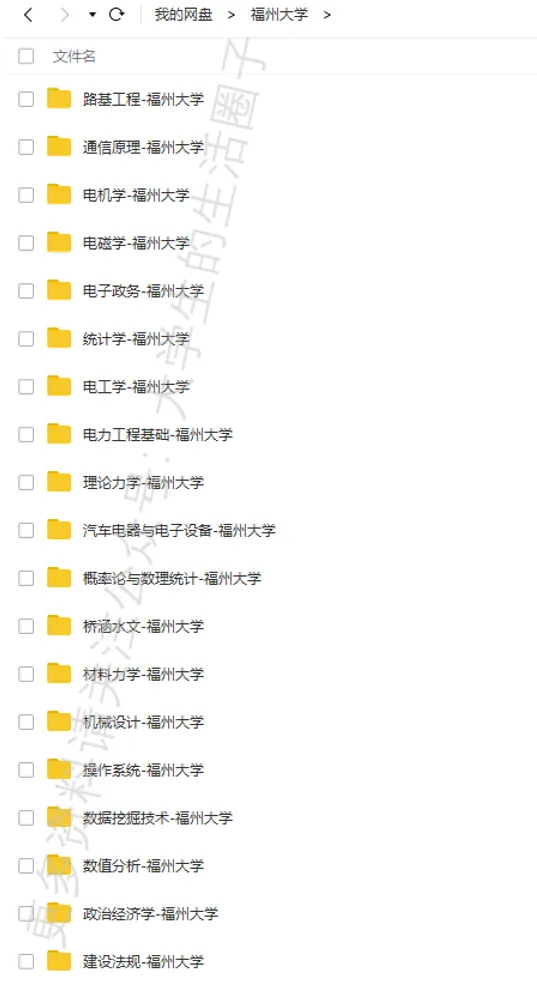 福州大学期末考试多科目历年试卷真题免费领取,福大同学的专属福利来了! 第6张