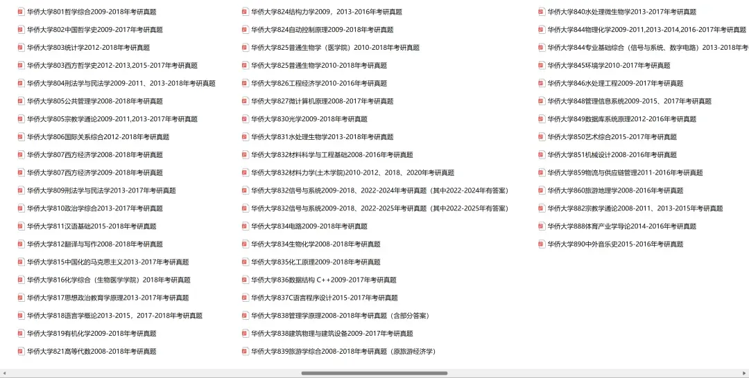 华侨大学考研专业课历年真题汇总(含2026真题) 第3张 华侨大学考研专业课历年真题汇总(含2026真题) 第3张