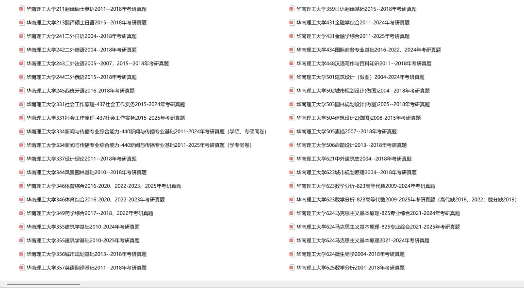 华南理工大学考研专业课历年真题汇总(含2026真题) 第2张