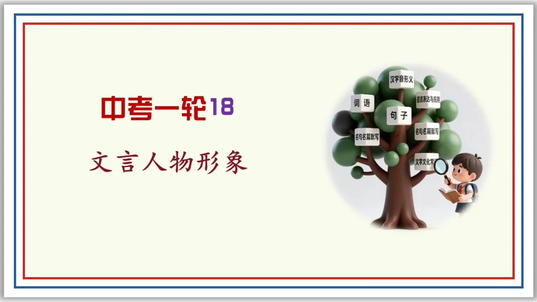 中考一轮18:文言人物形象 47张PPT 收藏版 第1张