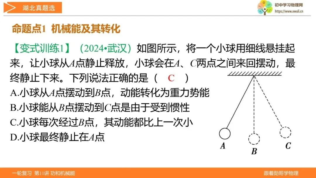 第11讲 功和机械能(湖北新中考备考与指导) 第17张