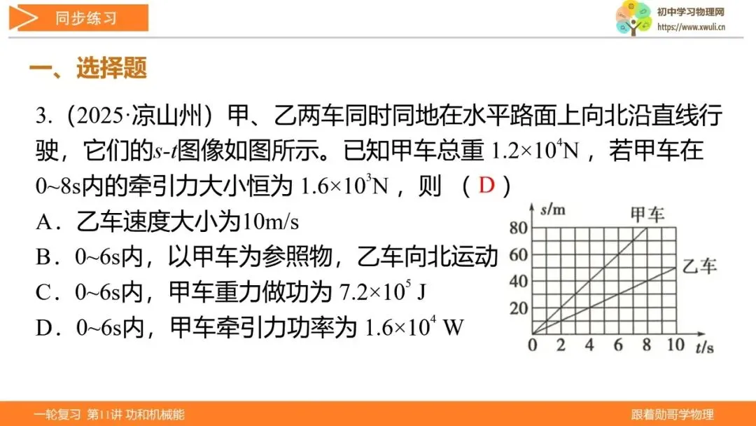 第11讲 功和机械能(湖北新中考备考与指导) 第27张