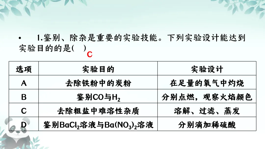 F712 2026决胜中考 《专题训练---物质的除杂》[Word可编辑] 第9张