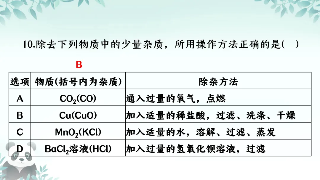 F712 2026决胜中考 《专题训练---物质的除杂》[Word可编辑] 第18张