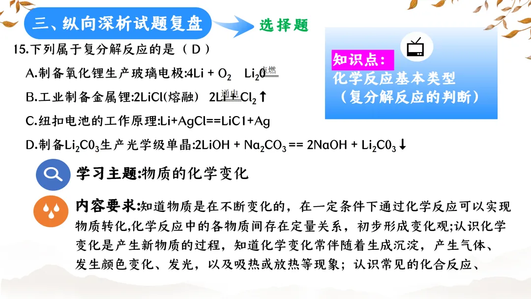 SK233 初中化学 中考备考讲座《深耕课标 聚焦素养:2025年中考化学命题趋势与复习备考策略解析》讲座课件PPT+ 文字稿Word 第38张