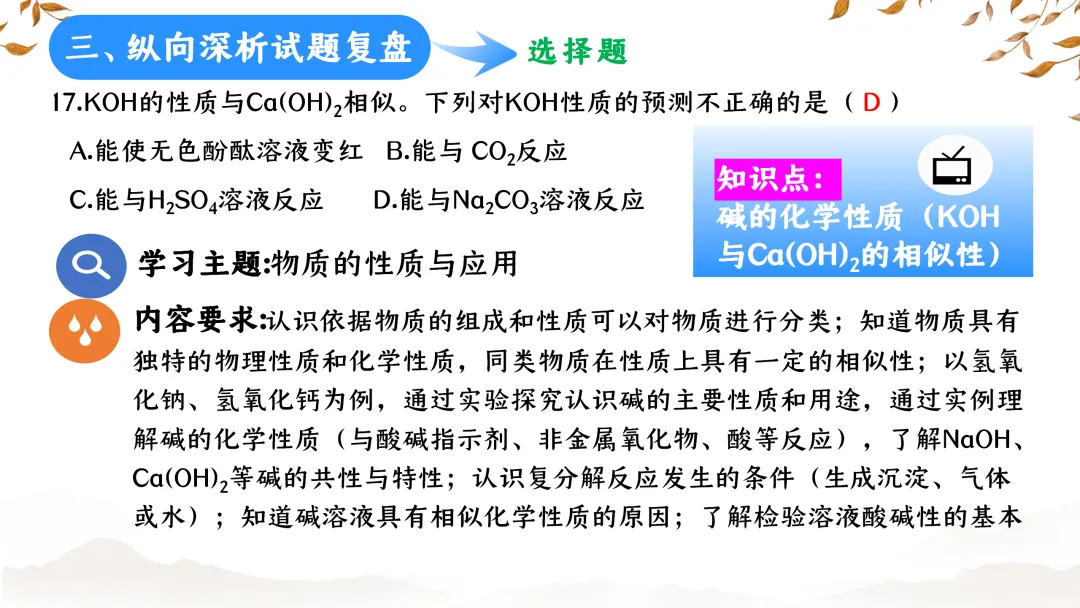 SK233 初中化学 中考备考讲座《深耕课标 聚焦素养:2025年中考化学命题趋势与复习备考策略解析》讲座课件PPT+ 文字稿Word 第43张