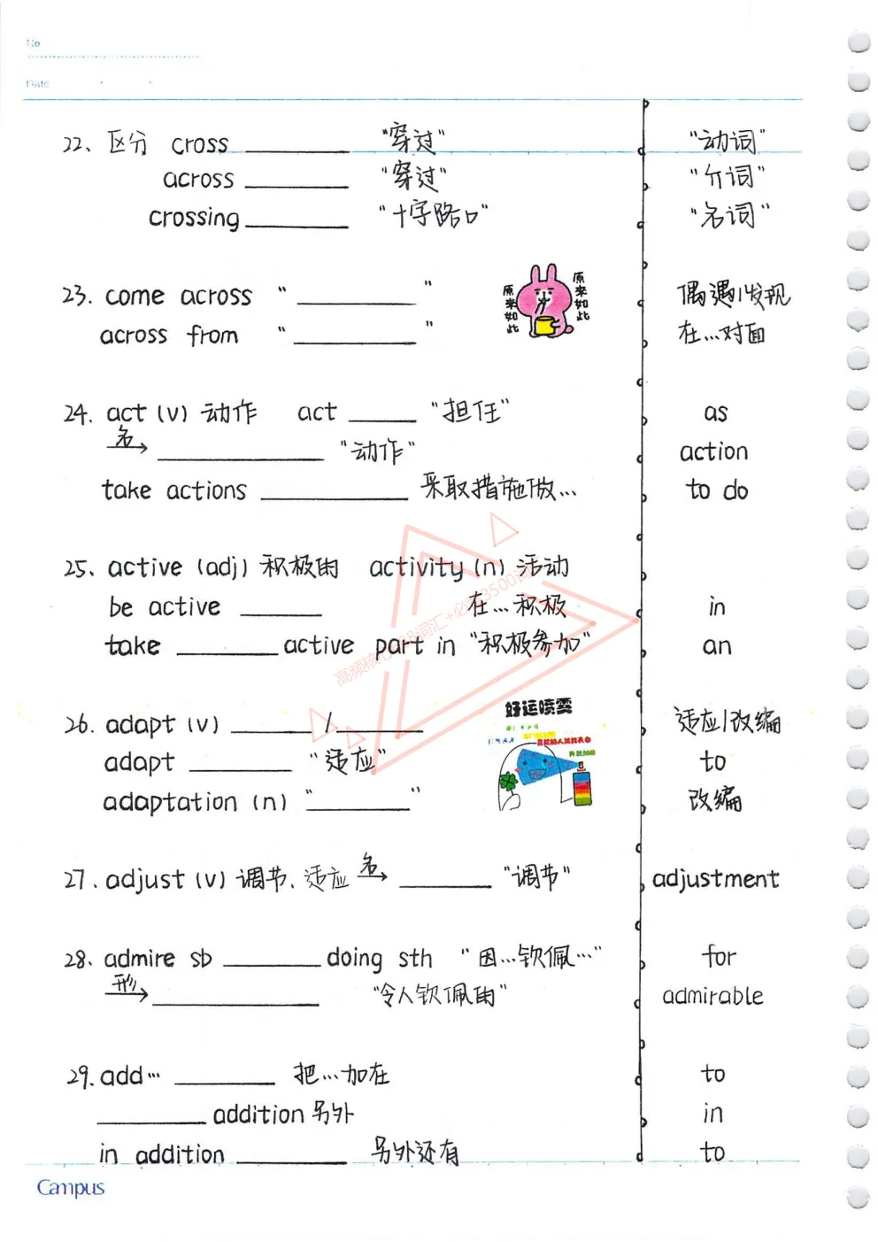中考英语【高频核心688+必背3500词汇】必背含单词默写本+自测本,英译汉+汉译英(PDF下载打印) 第5张 中考英语【高频核心688+必背3500词汇】必背含单词默写本+自测本,英译汉+汉译英(PDF下载打印) 第5张