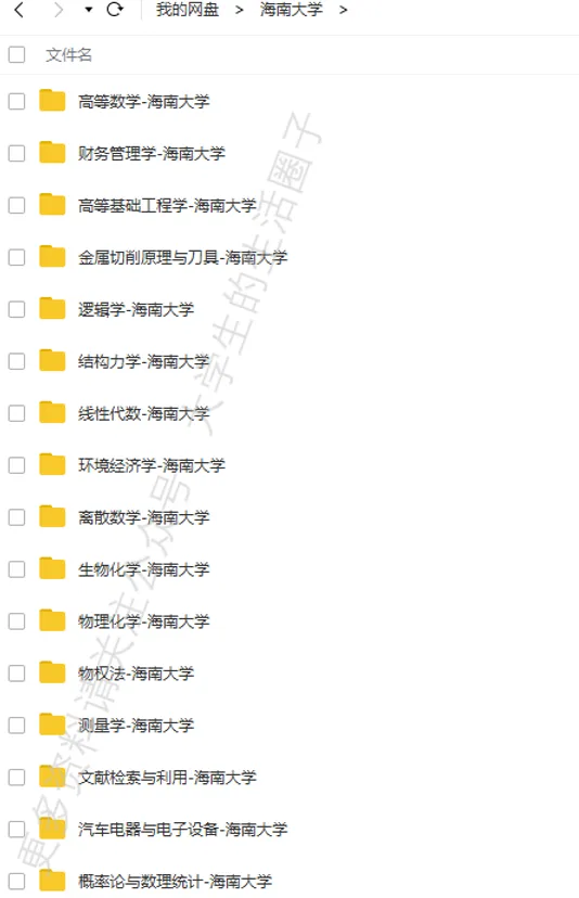 海南大学期末考试多科目历年试卷真题免费领取,海大同学的专属福利来了! 第6张