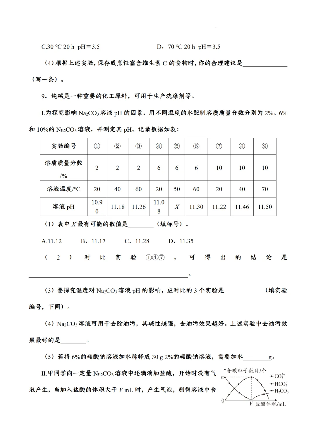 F710 2026决胜中考 初中化学 二轮复习 专题训练 《专题复习---图表分析题》[Word可编辑] 第5张